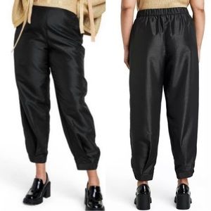 NWT Kika Vargas x Target Scalloped Edge Pocket Tapered Leg Black Pants